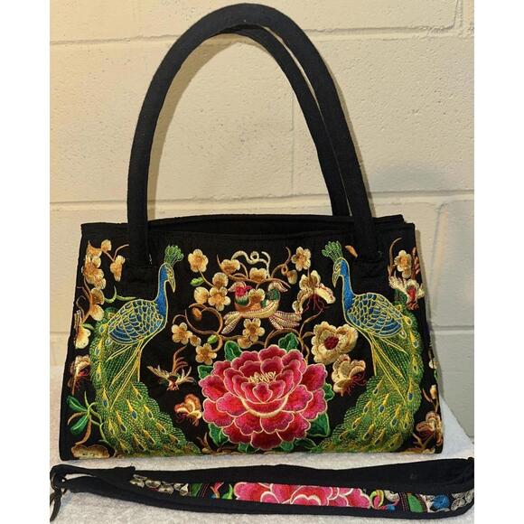 Handbags - Genuine Embroidered Vintage Exotic BOHO handbag tote bag evening bag office bag